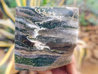 Polished Ocean Jasper Cubes x 2 From Marovato, Madagascar