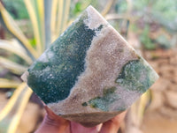 Polished Ocean Jasper Cubes x 2 From Marovato, Madagascar