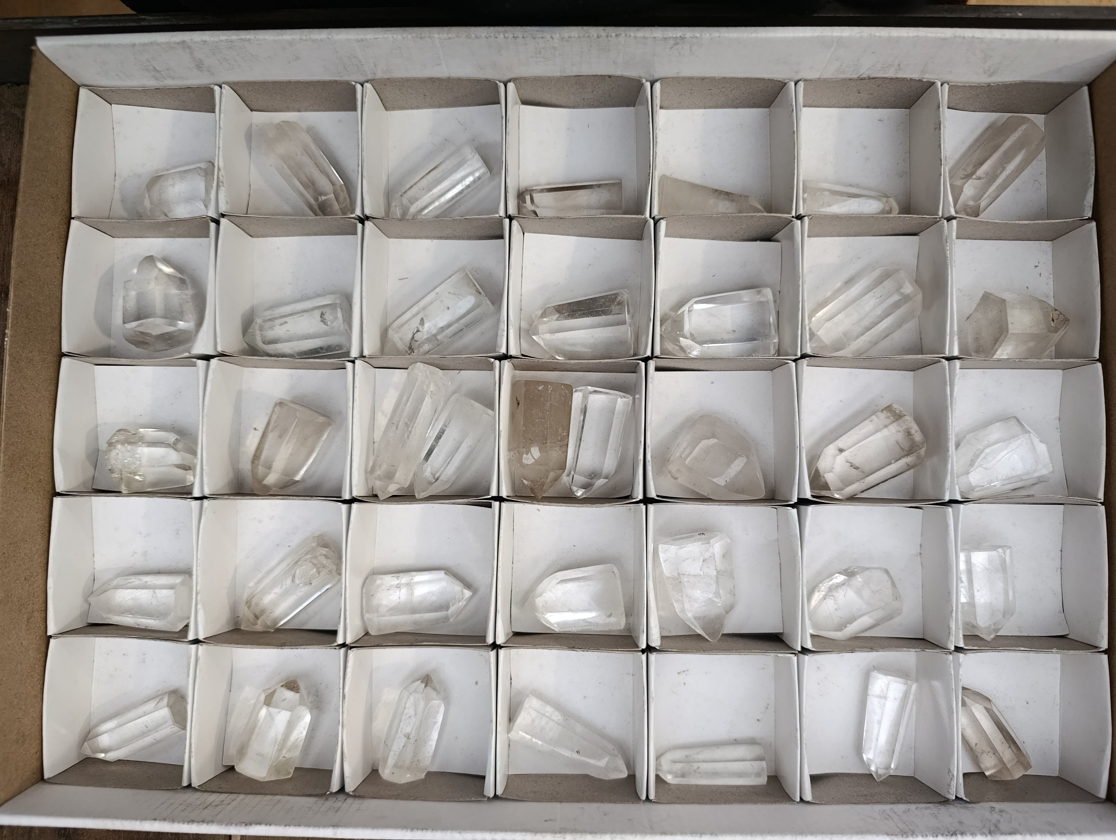 Polished Clear Quartz Crystals x 37 From Madagascar - Toprock Gemstones and Minerals 