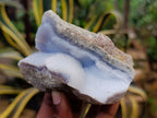 Natural Blue Lace Agate Geode Specimens x 6 From Nsanje, Malawi - Toprock Gemstones and Minerals 
