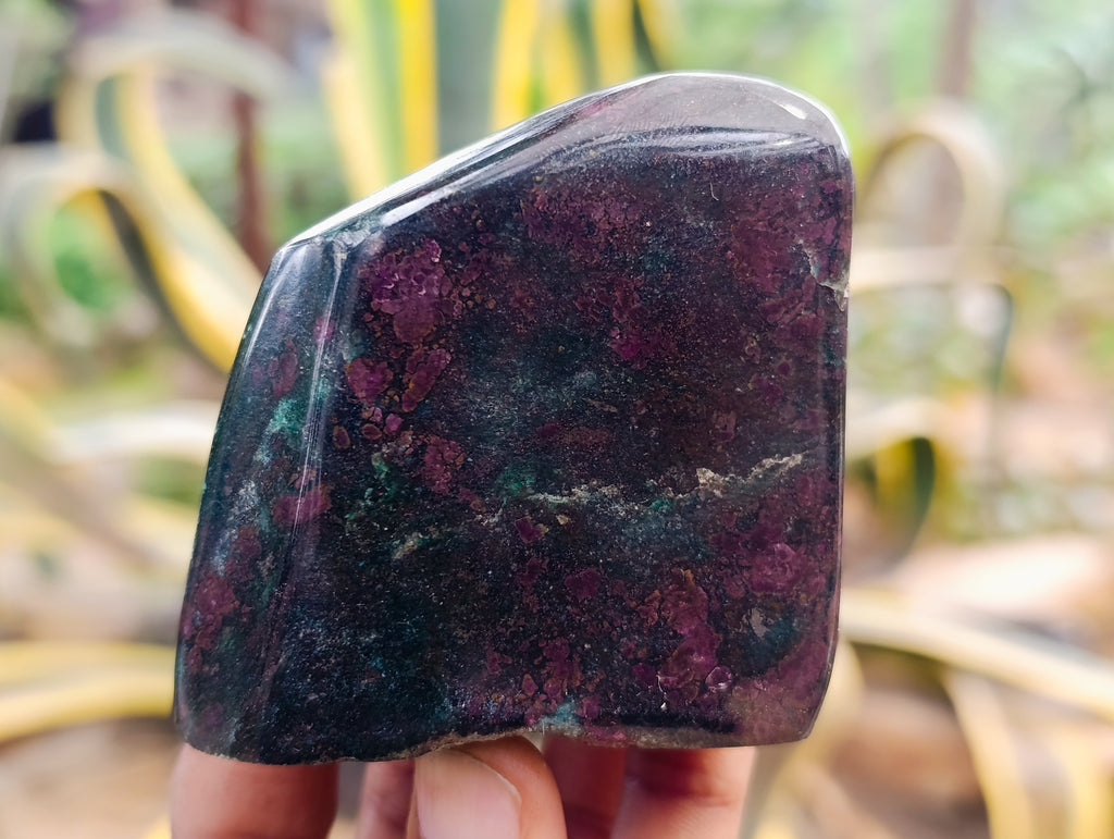 Polished Ruby Corundum In Chrome Verdite Free Forms x 6 From Zimbabwe - Toprock Gemstones and Minerals 