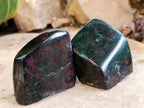 Polished Ruby Corundum In Chrome Verdite Free Forms x 6 From Zimbabwe - Toprock Gemstones and Minerals 