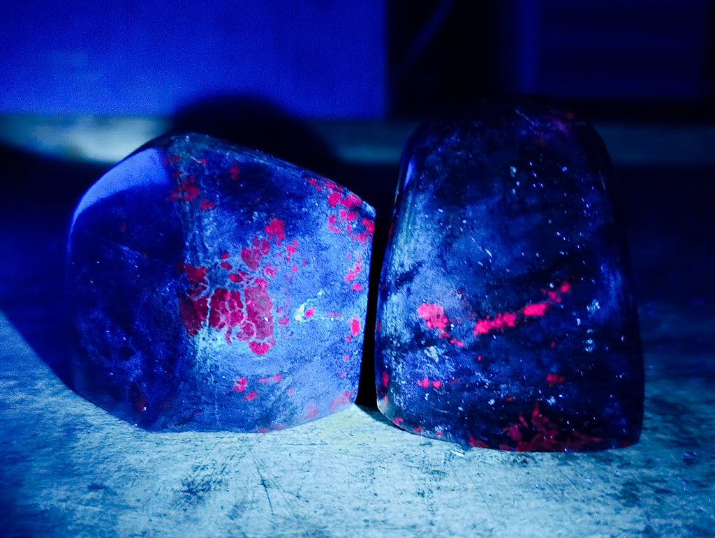 Polished Ruby Corundum In Chrome Verdite Free Forms x 6 From Zimbabwe - Toprock Gemstones and Minerals 