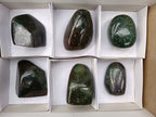 Polished Ruby Corundum In Chrome Verdite Free Forms x 6 From Zimbabwe - Toprock Gemstones and Minerals 
