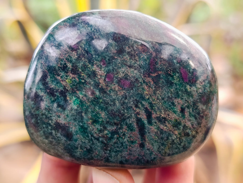 Polished Ruby Corundum In Chrome Verdite Free Forms x 6 From Zimbabwe - Toprock Gemstones and Minerals 