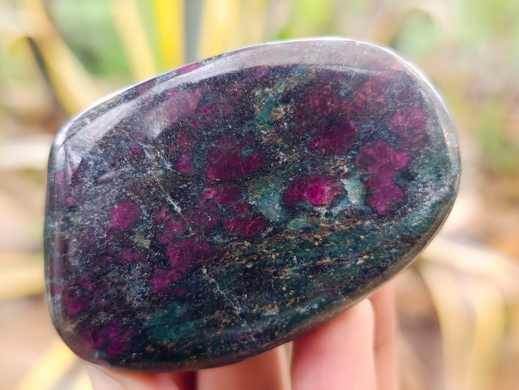 Polished Ruby Corundum In Chrome Verdite Free Forms x 6 From Zimbabwe - Toprock Gemstones and Minerals 