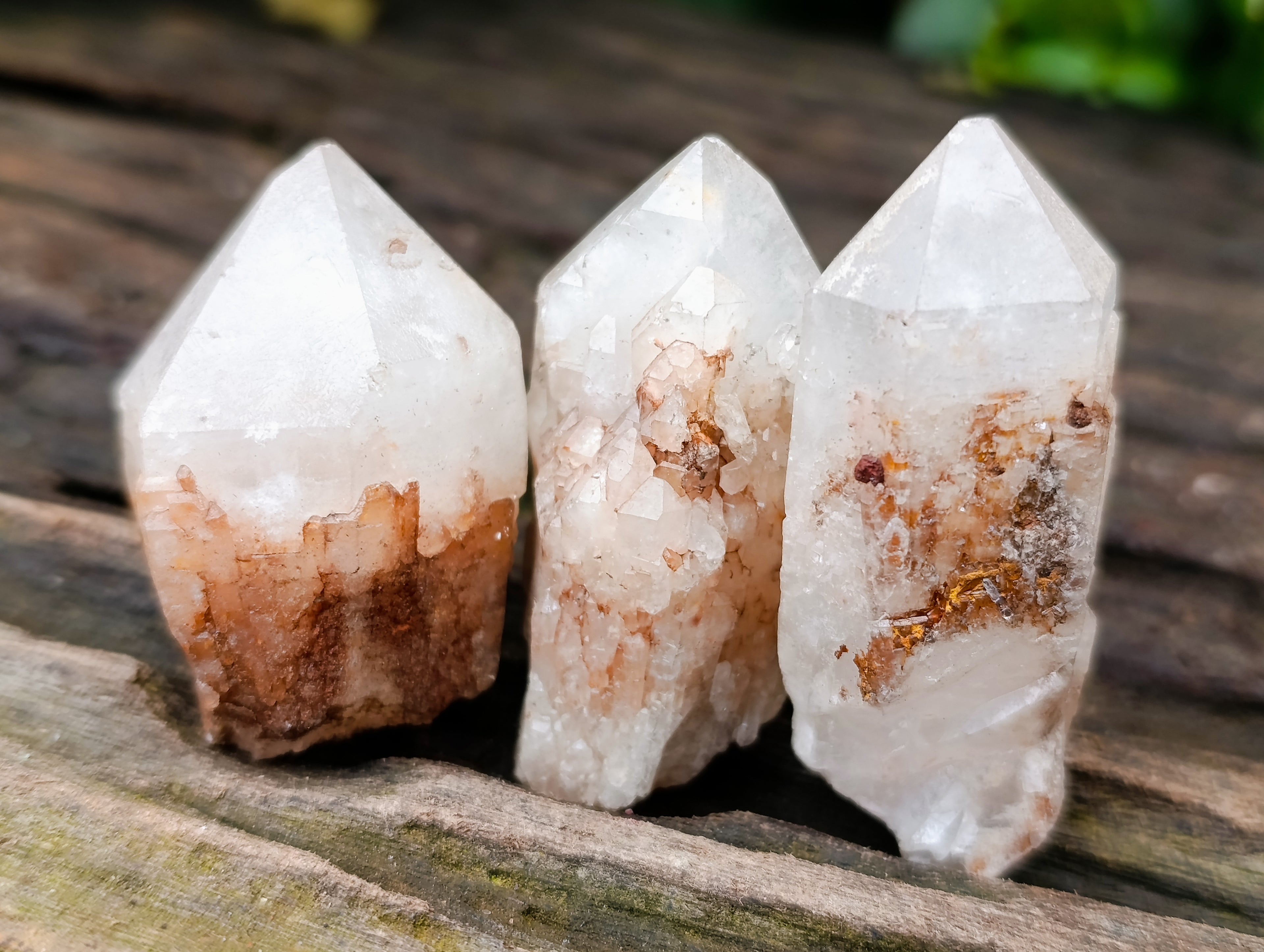 Natural Pineapple Candle Quartz Crystals x 37 From Antsirabe, Madagascar - Toprock Gemstones and Minerals 