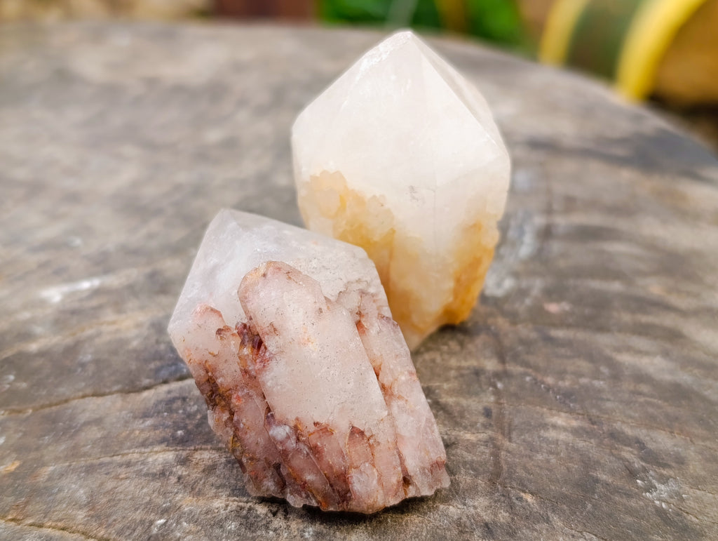 Natural Pineapple Candle Quartz Crystals x 37 From Antsirabe, Madagascar - Toprock Gemstones and Minerals 