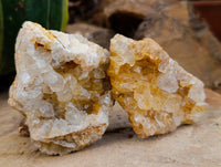 Natural Limonite Quartz Clusters x 21 From Solwezi, Zambia - Toprock Gemstones and Minerals 