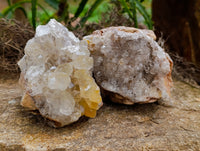 Natural Limonite Quartz Clusters x 21 From Solwezi, Zambia - Toprock Gemstones and Minerals 