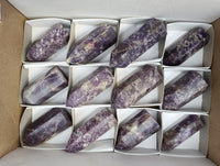 Polished Lepidolite Points x 12 From Vakinankaratra, Madagascar