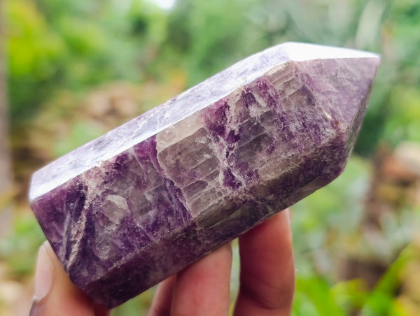 Polished Lepidolite Points x 12 From Vakinankaratra, Madagascar