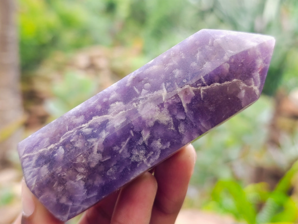 Polished Lepidolite Points x 12 From Vakinankaratra, Madagascar - Toprock Gemstones and Minerals 