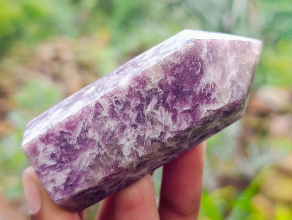 Polished Lepidolite Points x 12 From Vakinankaratra, Madagascar - Toprock Gemstones and Minerals 