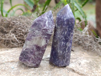 Polished Lepidolite Points x 12 From Vakinankaratra, Madagascar