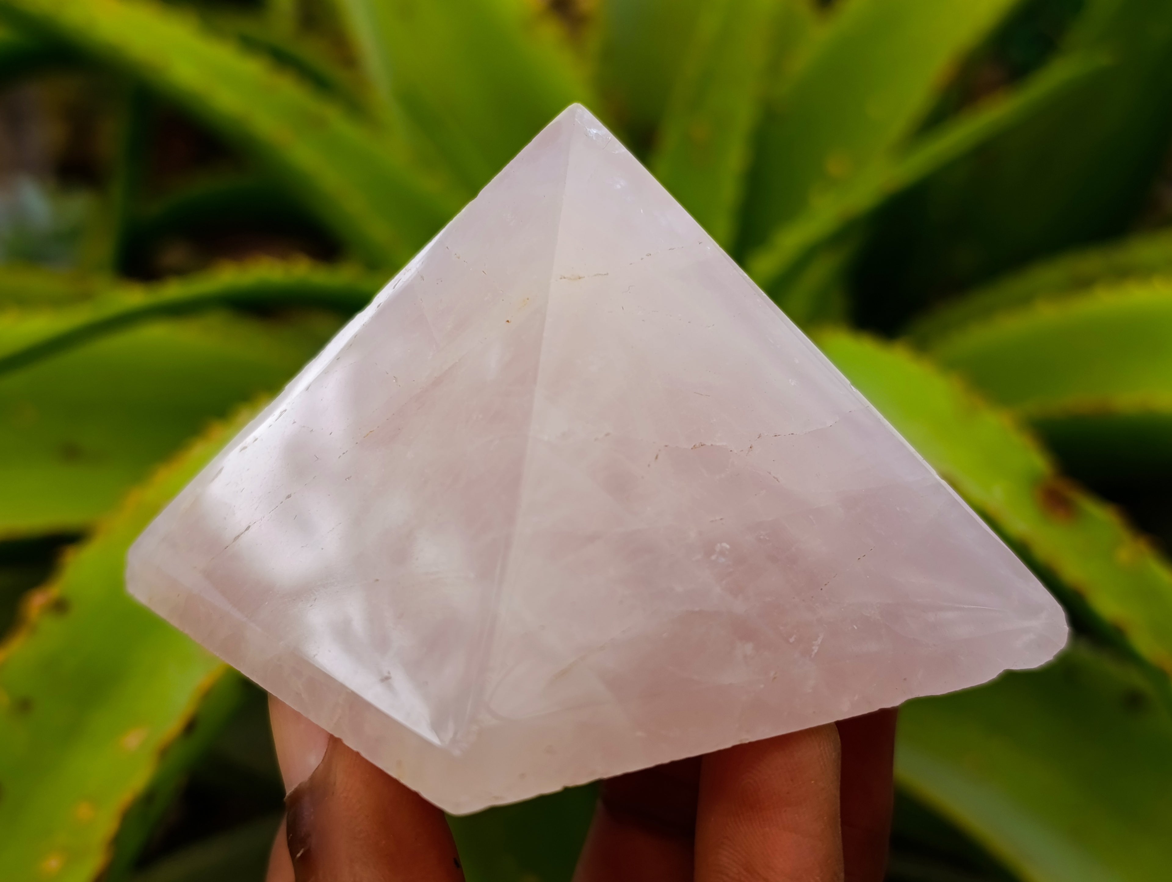 Polished Rose Quartz Pyramids x 4 From Ambatondrazaka, Madagascar - Toprock Gemstones and Minerals 
