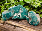 Polished On One Side Emerald Mtorolite Plates x 2 From Mutorashanga, Zimbabwe - Toprock Gemstones and Minerals 