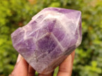 Polished Chevron Amethyst Points x 6 From Ankazobe, Madagascar - Toprock Gemstones and Minerals 