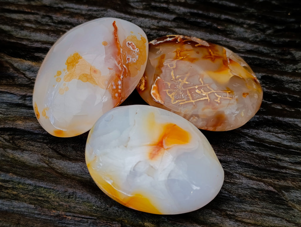 Polished Carnelian Palm Stones x 14 From Madagascar - Toprock Gemstones and Minerals 