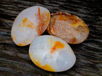 Polished Carnelian Palm Stones x 14 From Madagascar - Toprock Gemstones and Minerals 