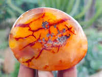Polished Carnelian Palm Stones x 14 From Madagascar