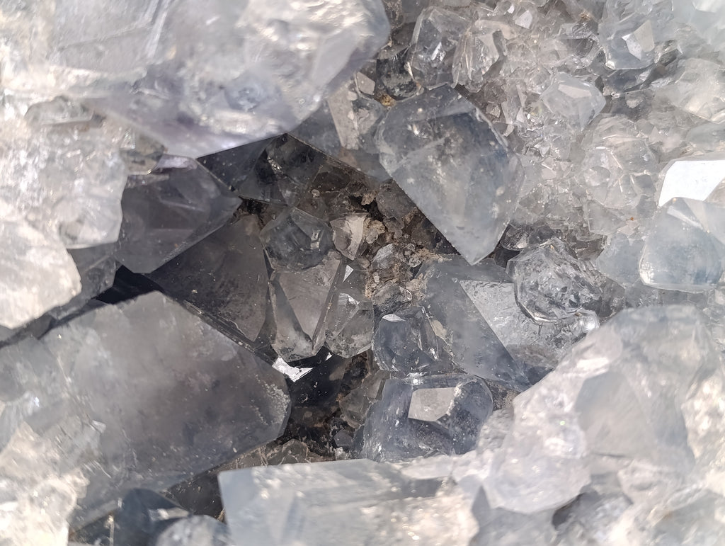 Natural Celestite Geode Specimens x 1 From Sakoany, Madagascar - Toprock Gemstones and Minerals 