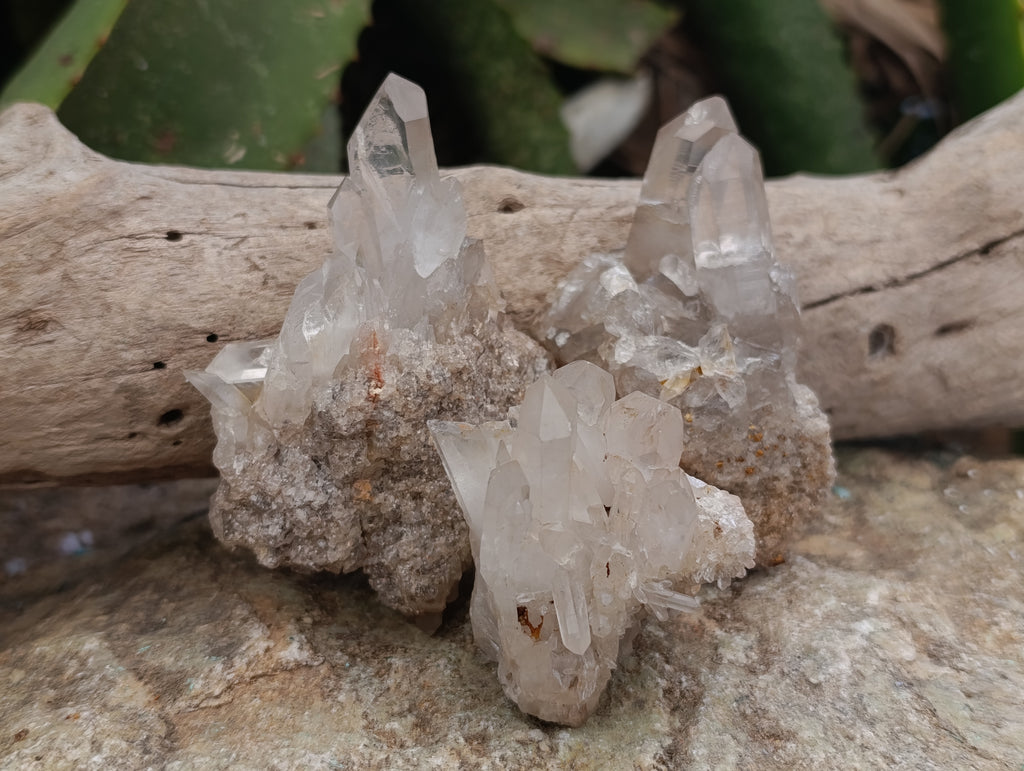 Natural Quartz Clusters x 24 From Madagascar - Toprock Gemstones and Minerals 
