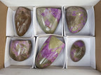 Polished Stichtite Standing Free Forms x 6 From Barberton, South Africa - Toprock Gemstones and Minerals 