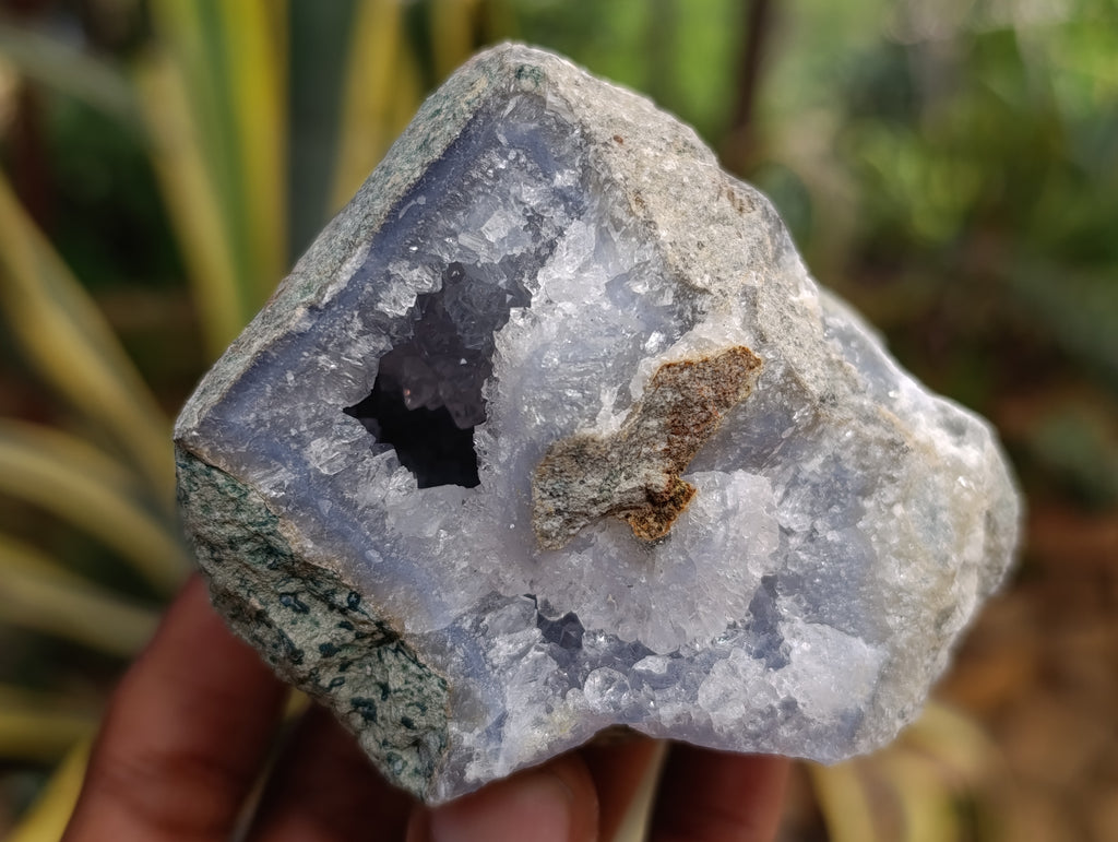 Natural Blue Lace Agate Geode Specimens x 12 From Nsanje, Malawi - Toprock Gemstones and Minerals 
