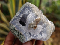 Natural Blue Lace Agate Geode Specimens x 12 From Nsanje, Malawi