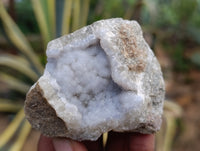 Natural Blue Lace Agate Geode Specimens x 12 From Nsanje, Malawi