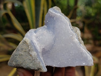 Natural Blue Lace Agate Geode Specimens x 12 From Nsanje, Malawi