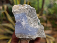 Natural Blue Lace Agate Geode Specimens x 12 From Nsanje, Malawi