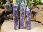 Polished Lepidolite Points x 7 From Vakinankaratra, Madagascar - Toprock Gemstones and Minerals 
