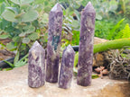 Polished Lepidolite Points x 7 From Vakinankaratra, Madagascar - Toprock Gemstones and Minerals 