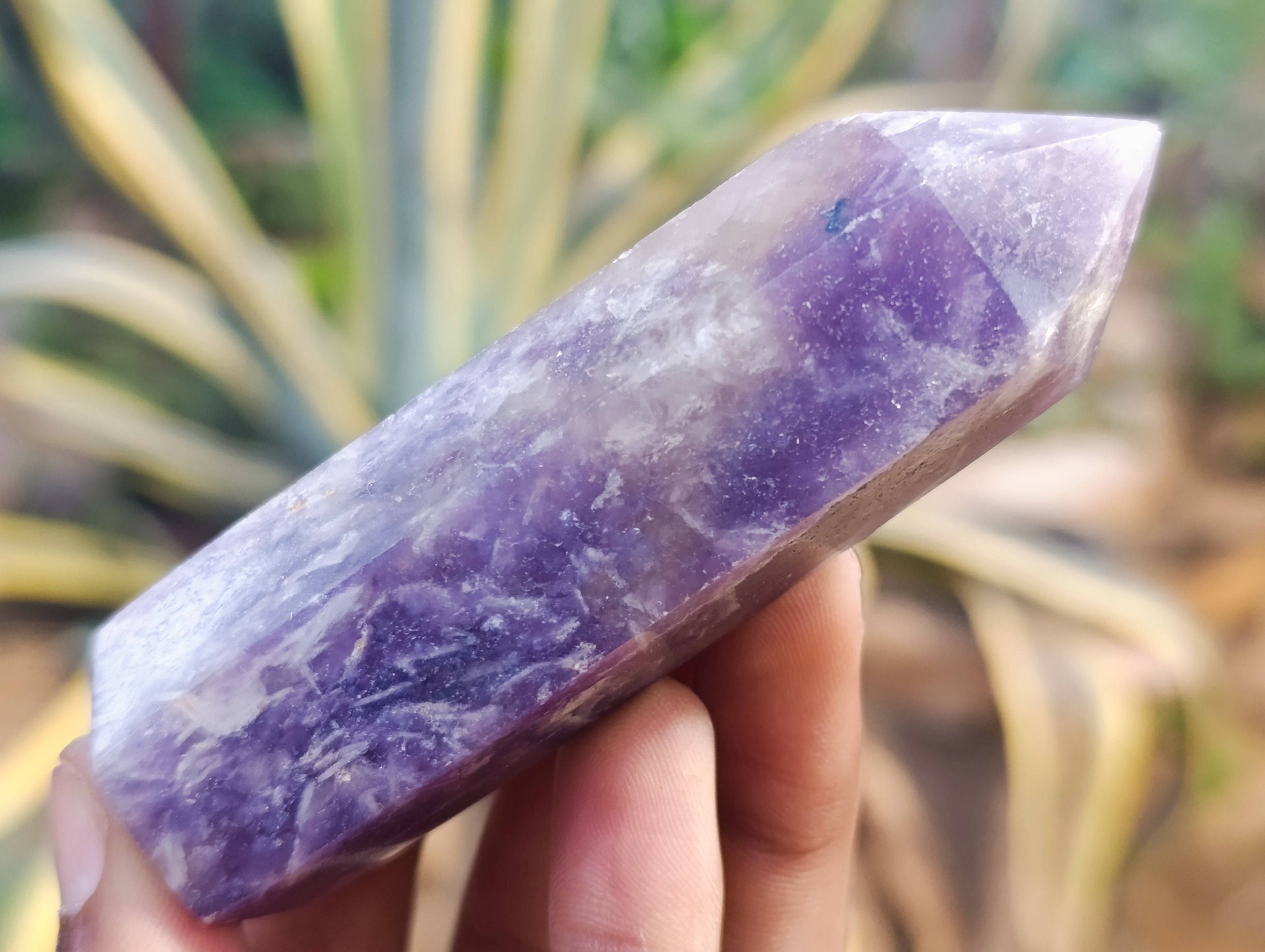 Polished Lepidolite Points x 7 From Vakinankaratra, Madagascar - Toprock Gemstones and Minerals 