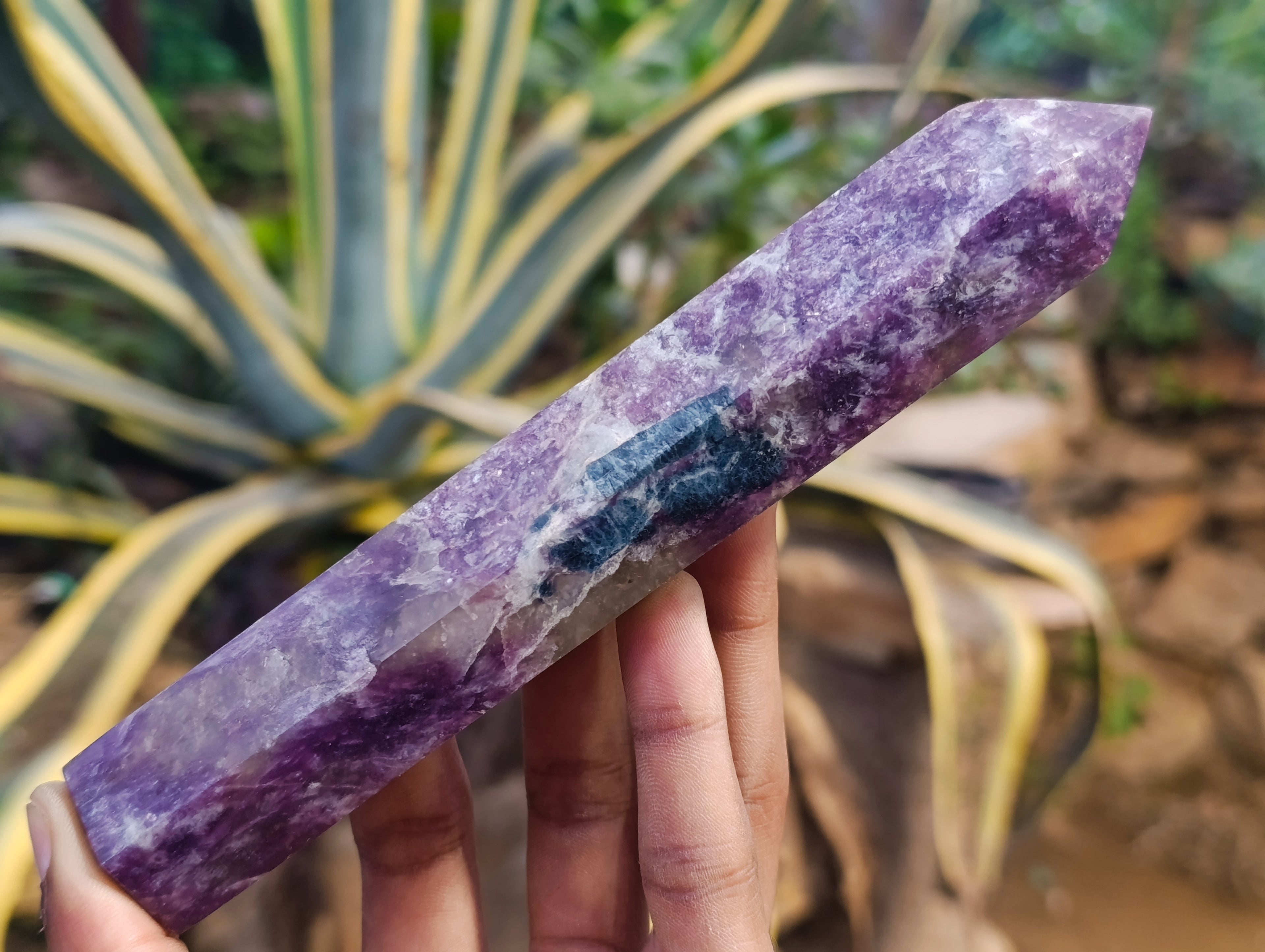Polished Lepidolite Points x 7 From Vakinankaratra, Madagascar - Toprock Gemstones and Minerals 
