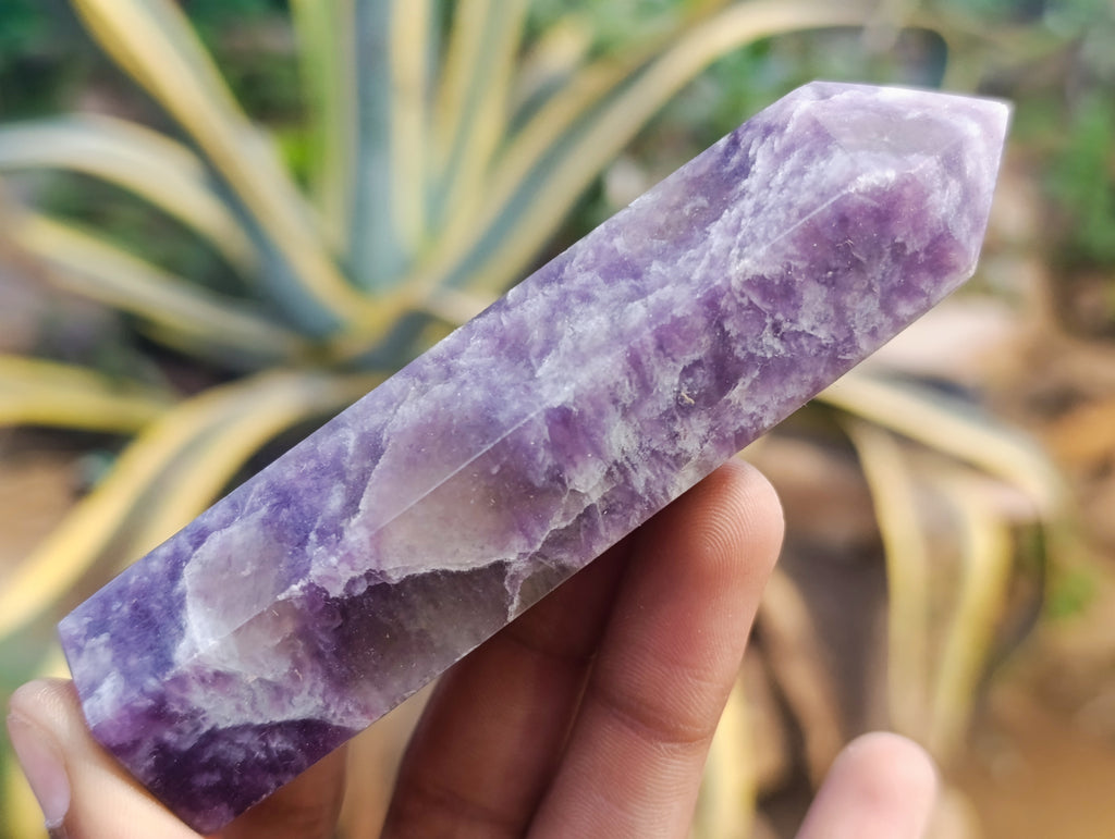 Polished Lepidolite Points x 7 From Vakinankaratra, Madagascar - Toprock Gemstones and Minerals 