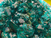 Natural Small Dioptase on Dolomite Matrix Specimens x 2 From Likasi, Congo