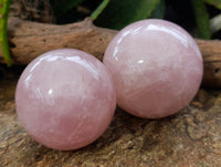 Polished Gemmy Rose Quartz Spheres x 3 From Ambatondrazaka, Madagascar