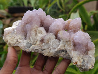 Natural Amethyst Spirit Quartz Clusters x 2 From Boekenhouthoek, South Africa