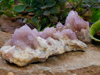 Natural Amethyst Spirit Quartz Clusters x 2 From Boekenhouthoek, South Africa