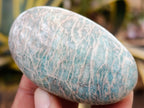 Polished Amazonite Palm Stones x 9 From Madagascar - Toprock Gemstones and Minerals 