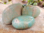 Polished Amazonite Palm Stones x 9 From Madagascar - Toprock Gemstones and Minerals 