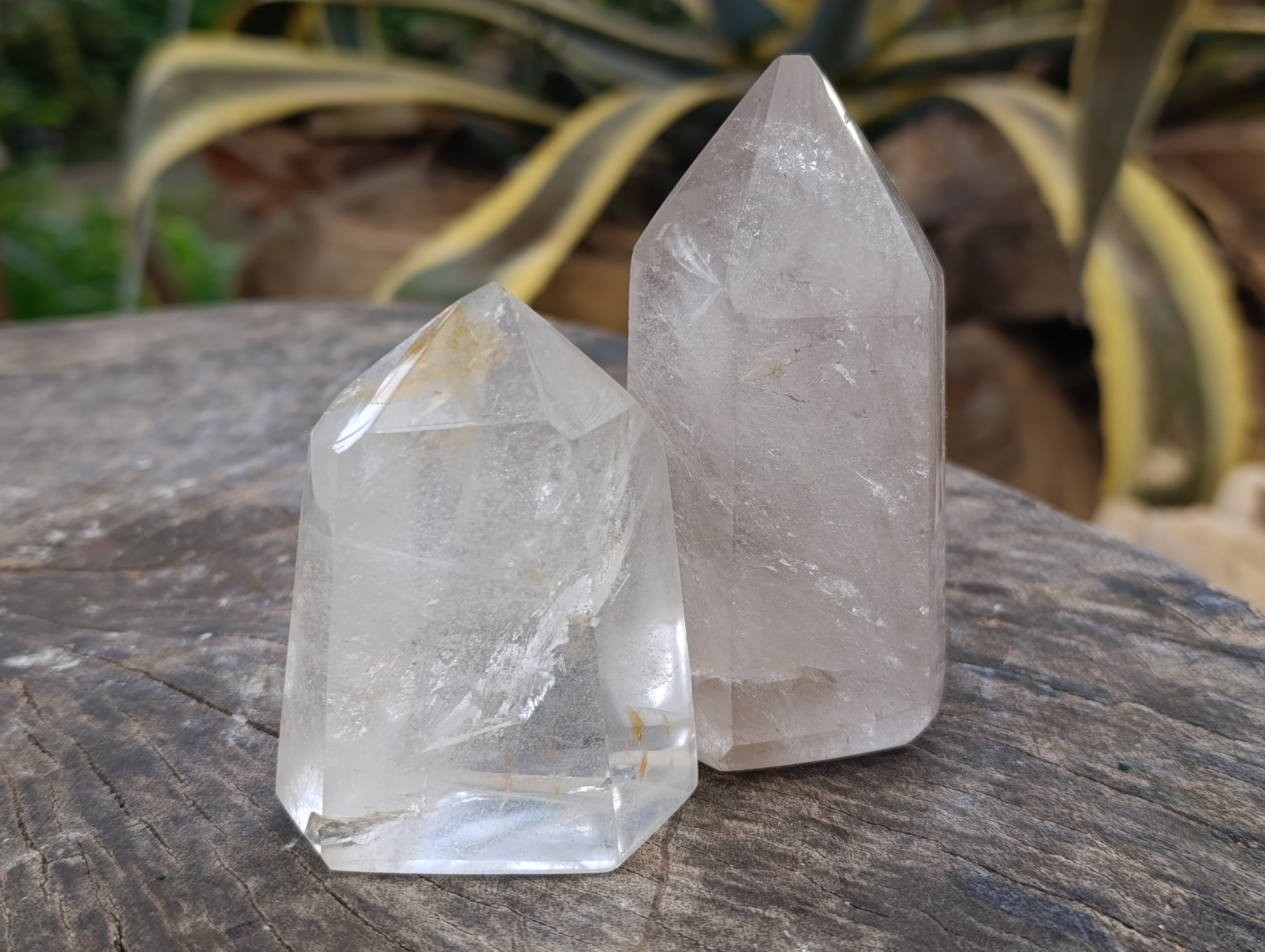 Polished Clear Quartz Crystals x 4 From Madagascar - Toprock Gemstones and Minerals 