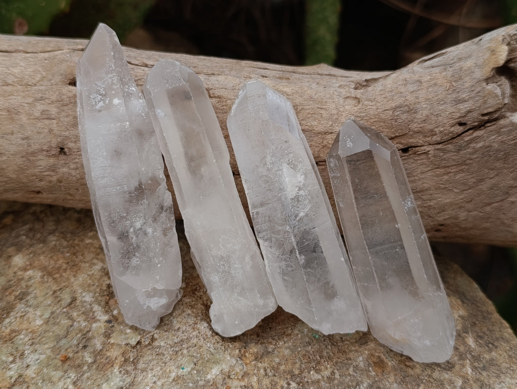 Natural Single Clear Quartz Crystals x 35 From Madagascar - Toprock Gemstones and Minerals 