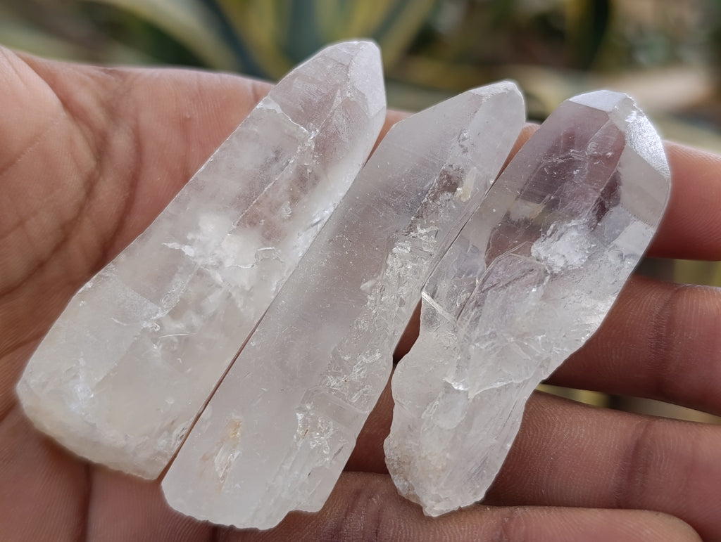 Natural Single Clear Quartz Crystals x 35 From Madagascar - Toprock Gemstones and Minerals 