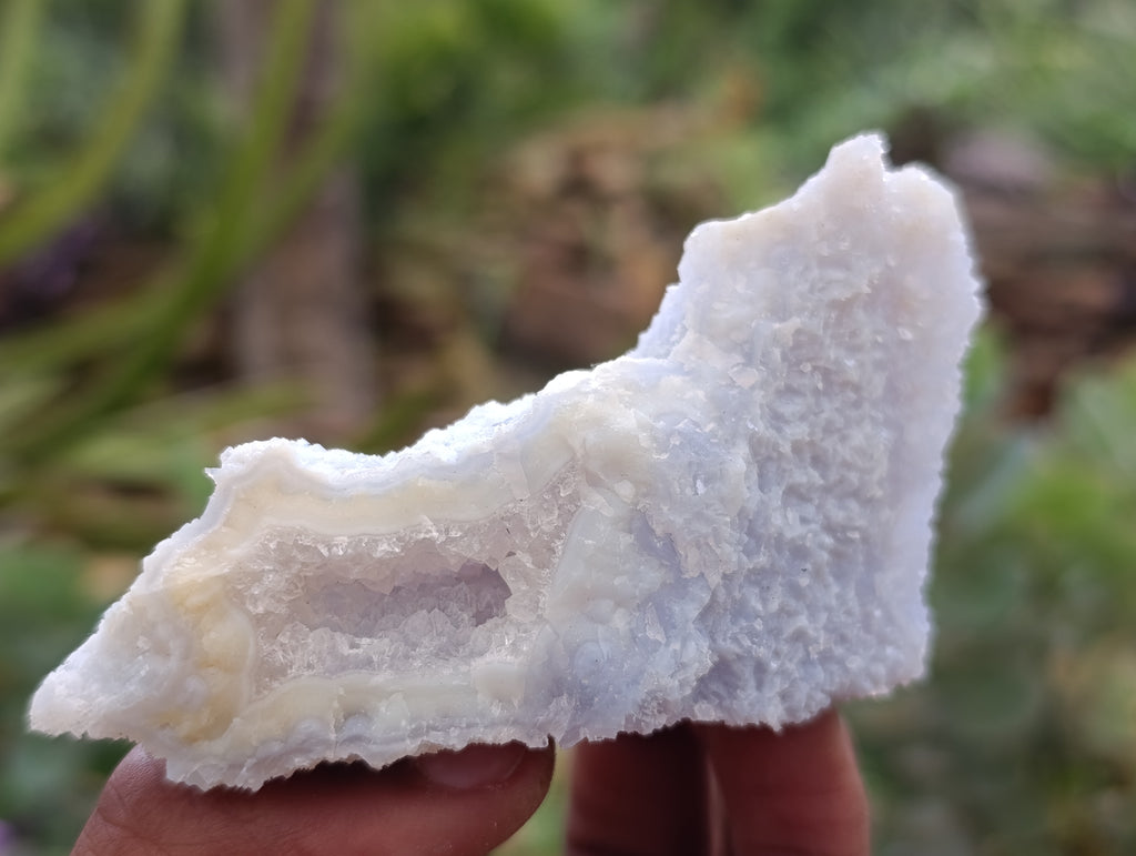 Natural Etched Blue Chalcedony Specimens x 12 From Nsanje, Malawi - Toprock Gemstones and Minerals 