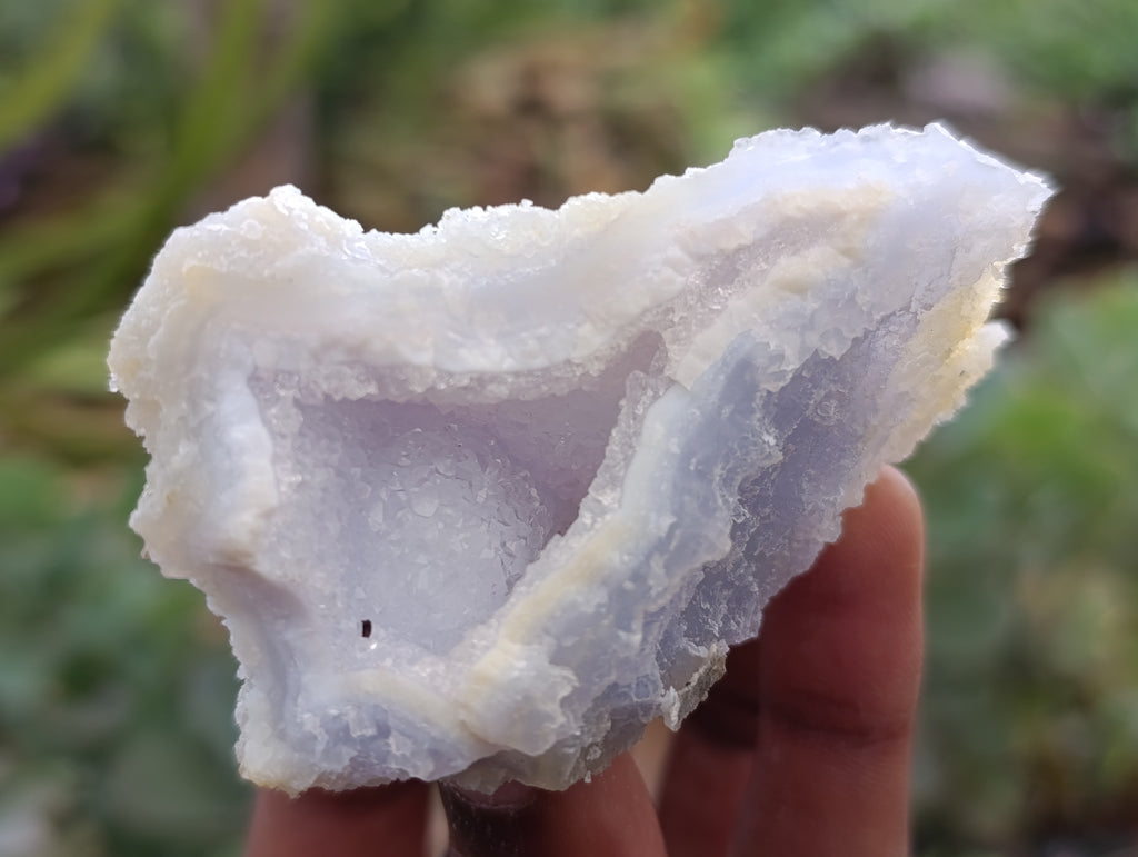 Natural Etched Blue Chalcedony Specimens x 12 From Nsanje, Malawi - Toprock Gemstones and Minerals 