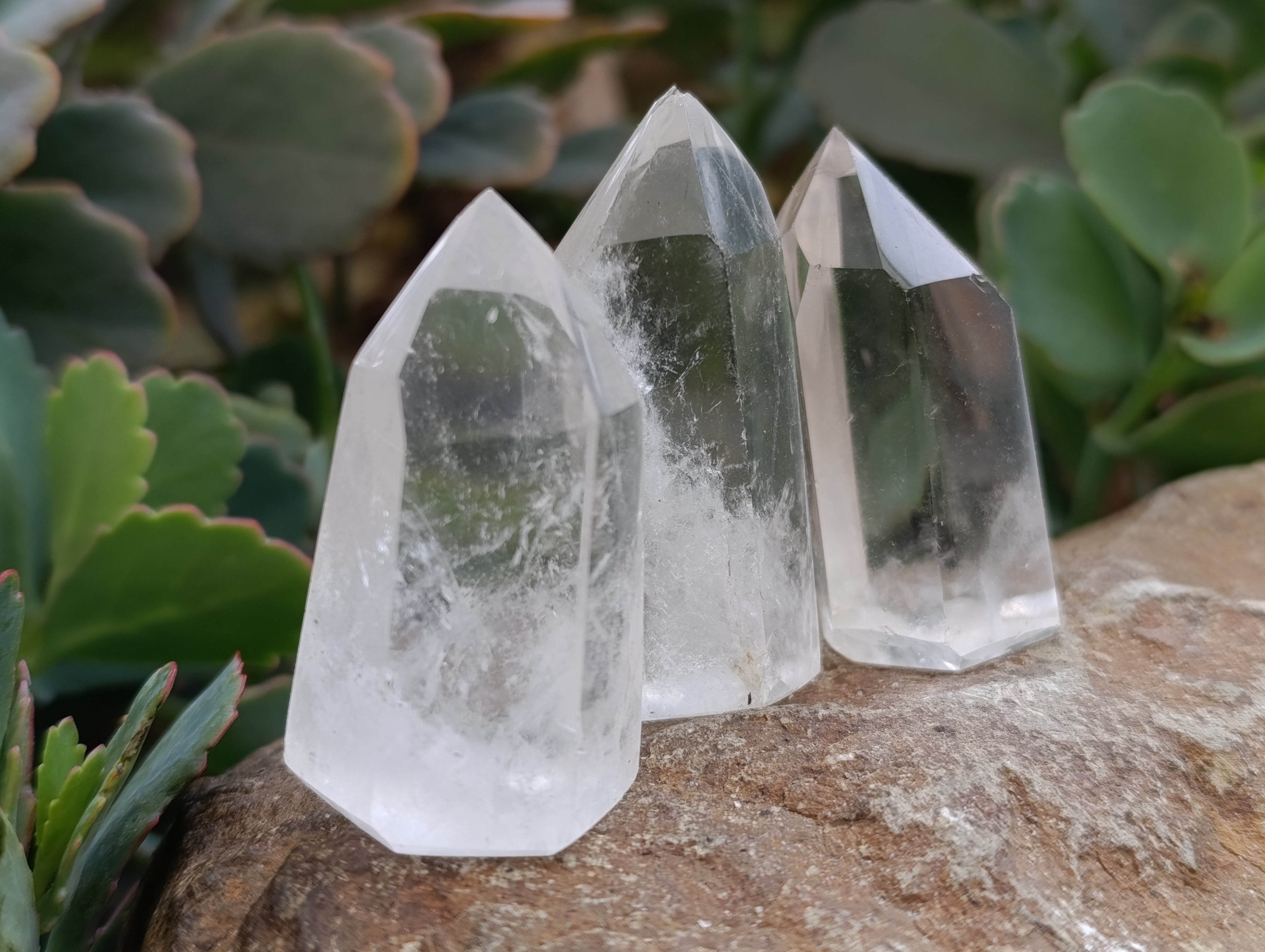Polished Clear Quartz Crystals x 20 From Madagascar - Toprock Gemstones and Minerals 